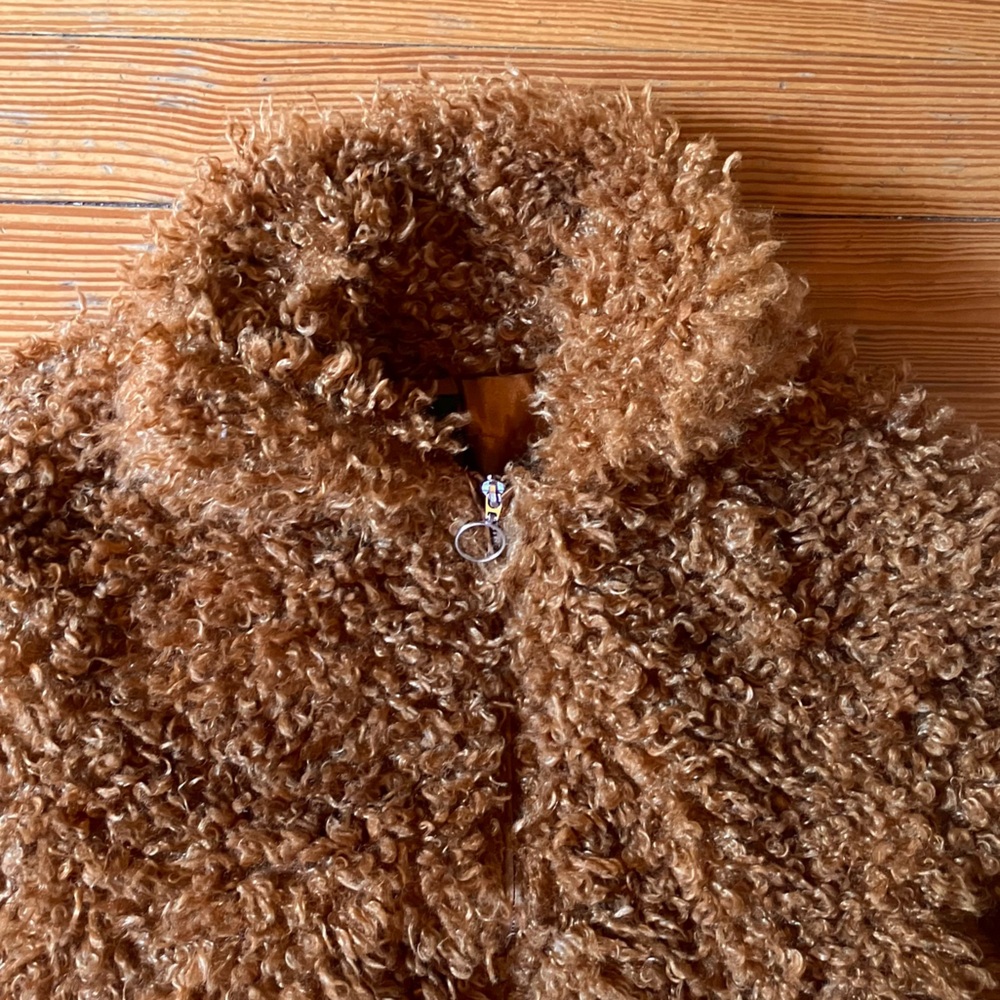 NWT Wild Fable Zip Up Sherpa
Jacket in Cognac Sz XS - Picture 6 of 9